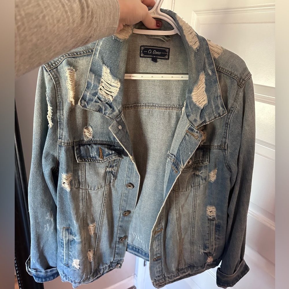 Two denim jackets.